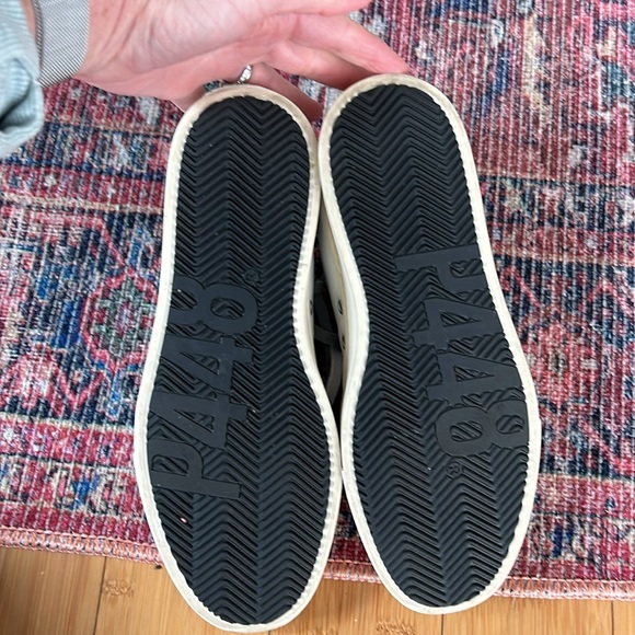 P448 women’s white leather low top sneakers size 40 - Picture 5 of 6